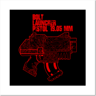 Bolt Launcher red Posters and Art